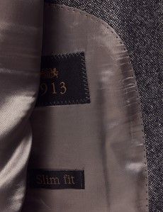 Grey Tweed Slim Suit Jacket - 1913 Collection-preview4