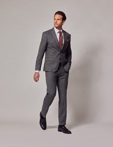 Grey Tweed Slim Suit Jacket - 1913 Collection-preview12