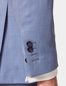 Tailored Fit Light Blue Sharkskin 1913 Suit-preview7