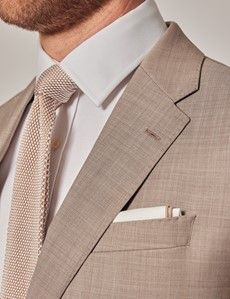 Stone Tailored Sharkskin Italian Suit Jacket - 1913 Collection-preview1