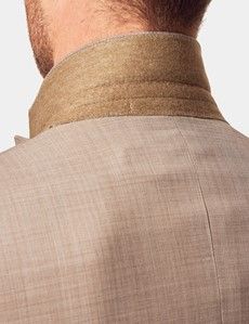Tailored Fit Stone Sharkskin 1913 Suit Jacket