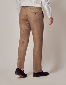 Brown Linen Tailored Suit-preview10