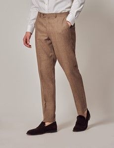 Brown Linen Tailored Suit-preview8
