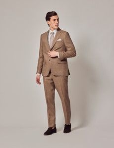 Brown Linen Tailored Suit-preview11