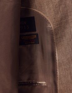 Brown Linen Tailored Suit-preview4