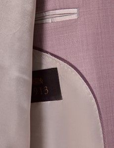 Pink Sharkskin Tailored Italian Suit Jacket - 1913 Collection-preview3