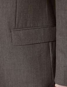 Green Crepe Tailored Italian Suit Jacket - 1913 Collection-preview2