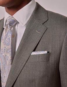 Green Crepe Tailored Italian Suit - 1913 Collection-preview1