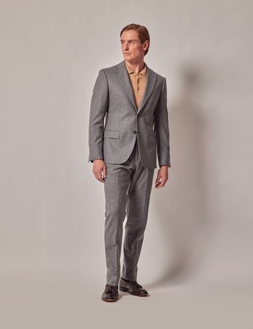 Grey Slim Flannel Suit - 1913 Collection