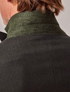 Green Double Breasted Flannel Slim Suit - 1913 Collection-preview5