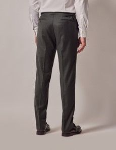 Green Double Breasted Flannel Slim Suit - 1913 Collection-preview9