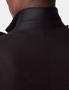 Tailored Fit Black 1913 Linen Dinner Jacket