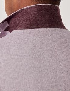 Dusty Lilac Italian Linen Slim Fit Suit - 1913 Collection-preview7