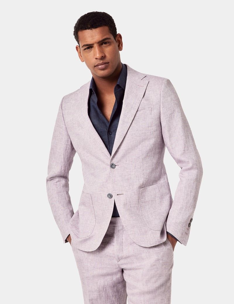 Slim Fit Dusty Lilac 1913 Linen Suit