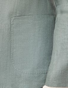 Slim Fit Sea Green 1913 Linen Suit Jacket
