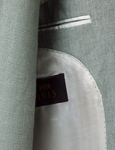 Slim Fit Sea Green 1913 Linen Suit Jacket
