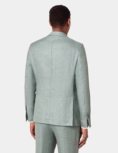 Slim Fit Sea Green 1913 Linen Suit Jacket