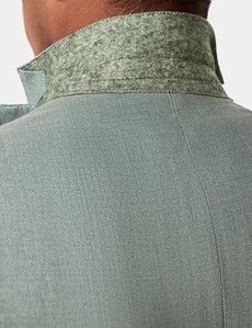 Slim Fit Sea Green 1913 Linen Suit Jacket