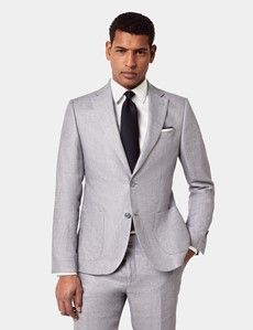 Slim Fit Mid Grey Twill 1913 Suit