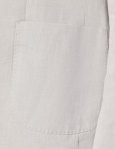 Slim Fit Pale Grey 1913 Linen Suit Jacket