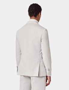 Slim Fit Pale Grey 1913 Linen Suit Jacket