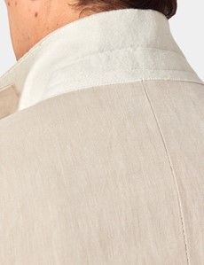 Slim Fit Beige 1913 Linen Suit Jacket