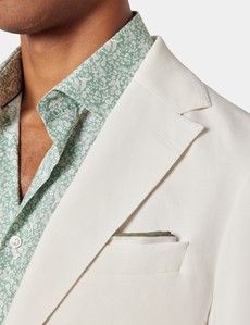 Slim Fit White 1913 Suit Jacket-preview1