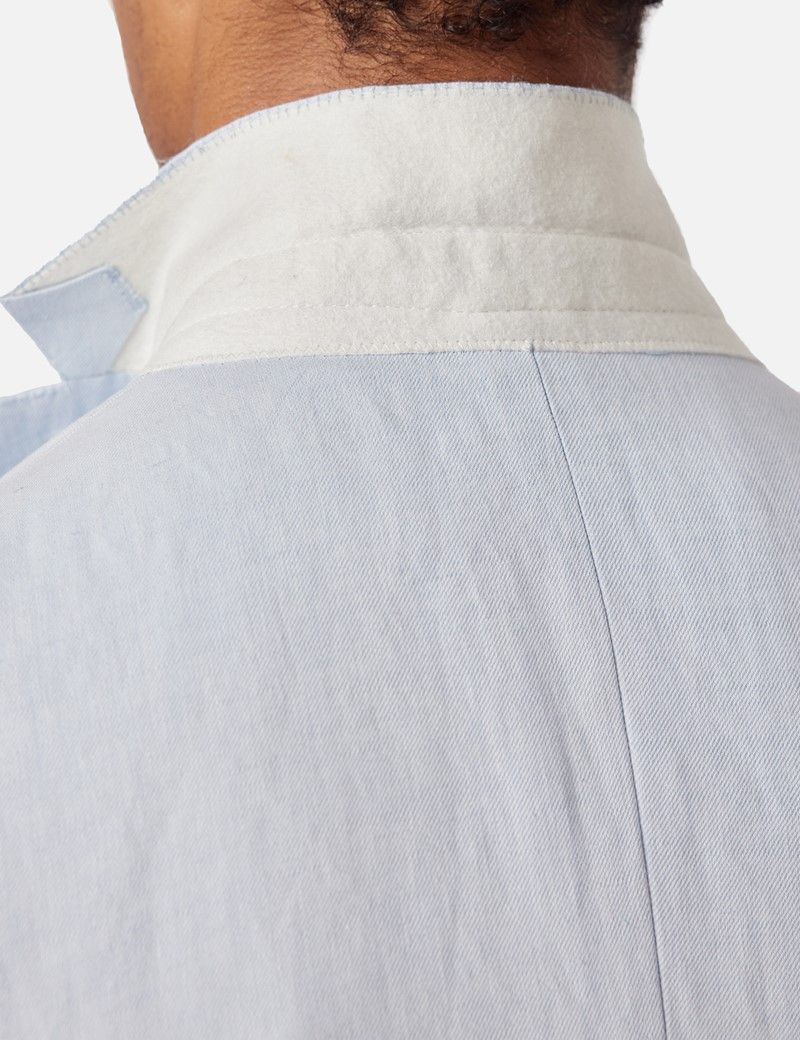Slim Fit Pale Blue 1913 Linen Suit Jacket thumbnail 4