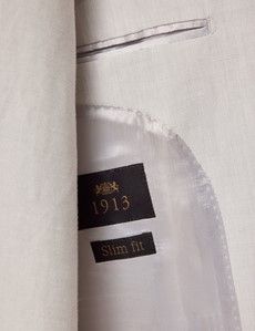 Slim Fit Pale Grey 1913 Linen Suit