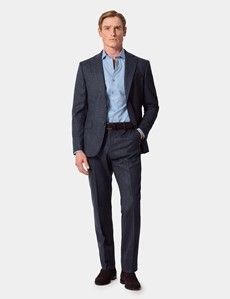 Slim Fit Blue Hopsack 1913 Suit