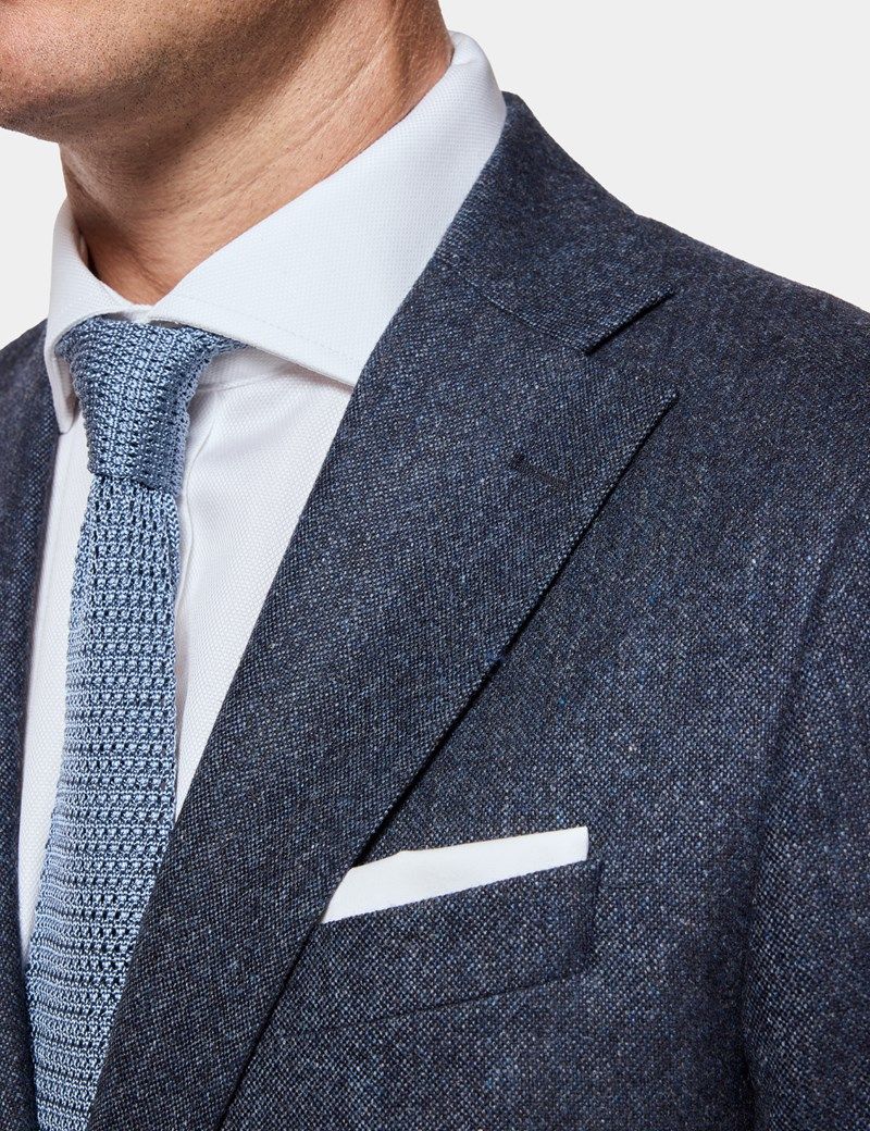 Slim Fit Blue Hopsack 1913 Suit thumbnail 9