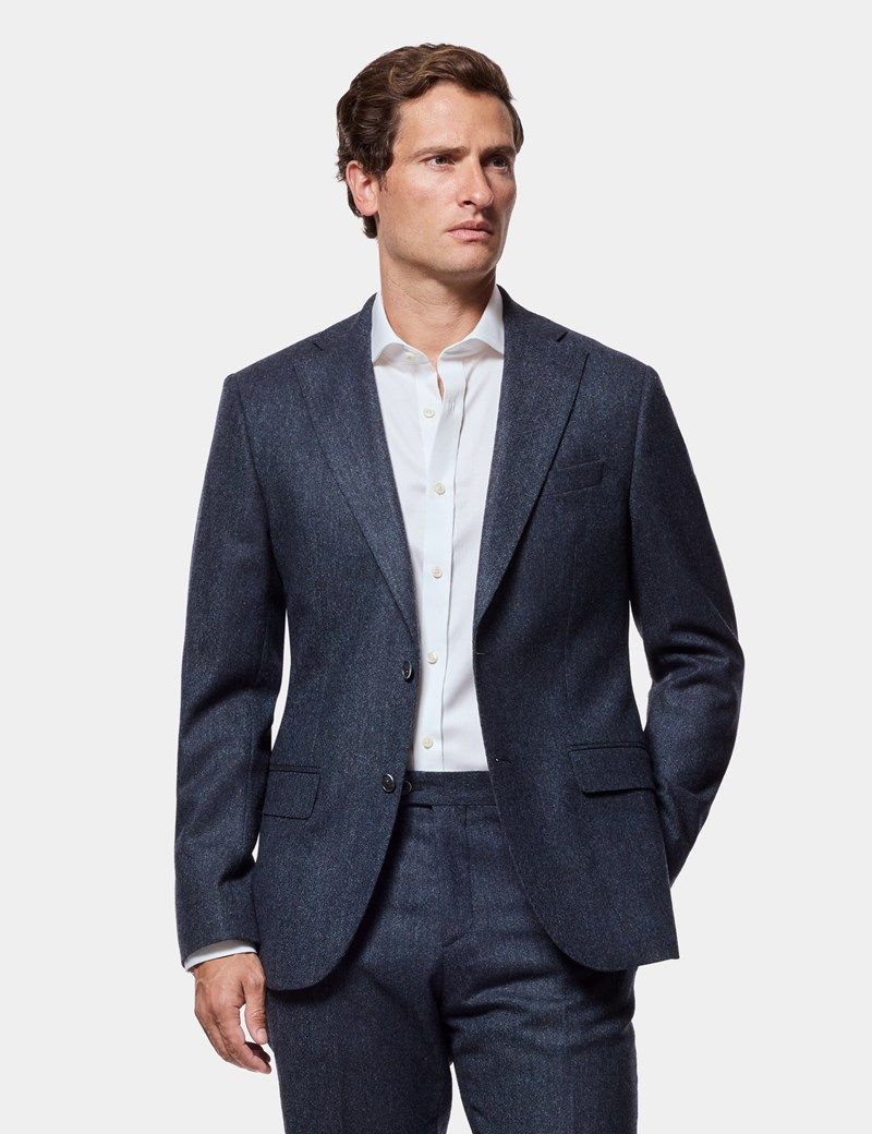 Slim Fit Blue Hopsack 1913 Suit thumbnail 10