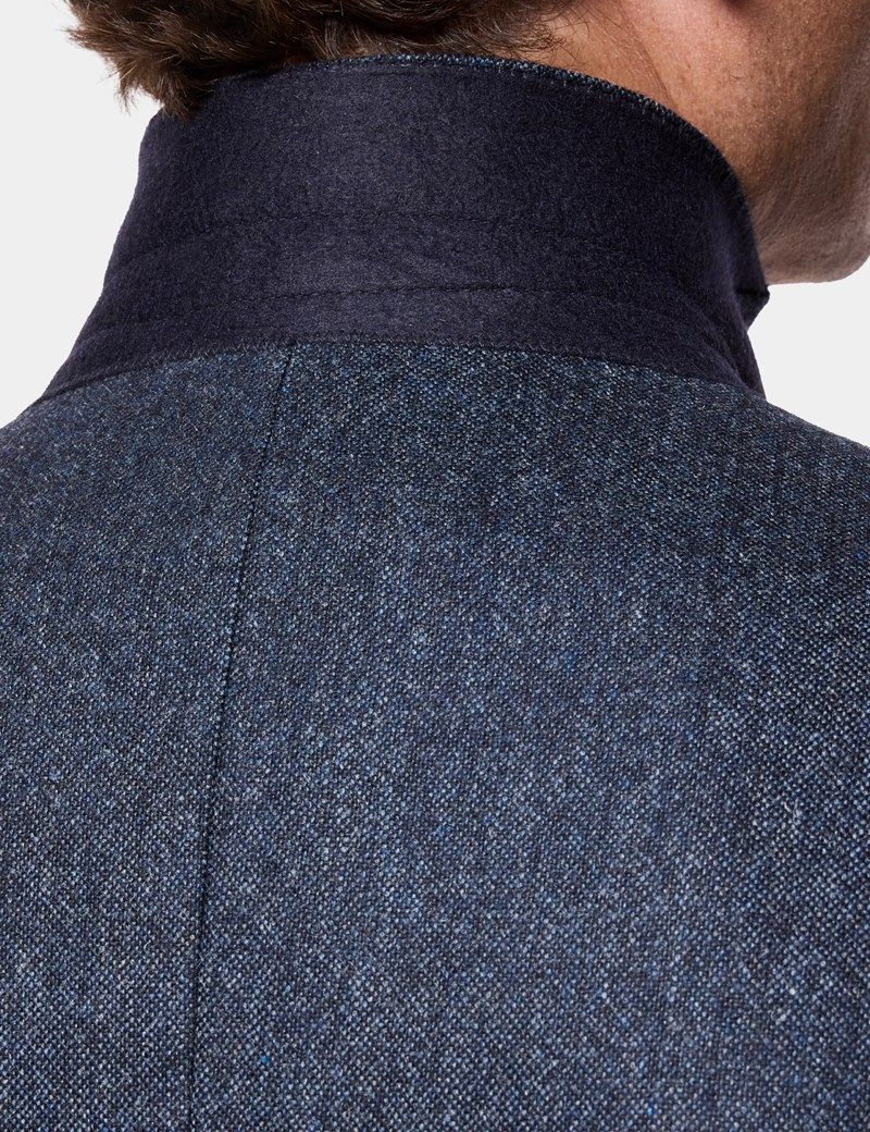 Slim Fit Blue Hopsack 1913 Suit thumbnail 12