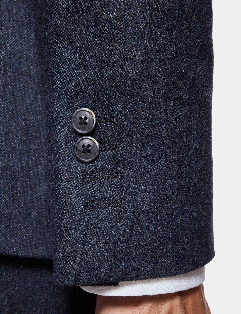 Slim Fit Blue Hopsack 1913 Suit thumbnail 2