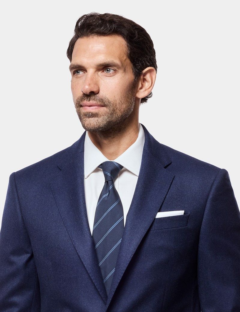 Tailored Fit Dark Blue 1913 Suit Jacket thumbnail 3