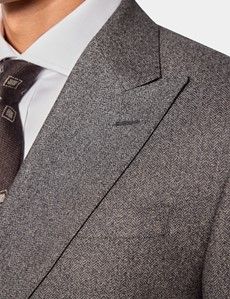 Tailored Fit Taupe Herringbone 1913 Suit