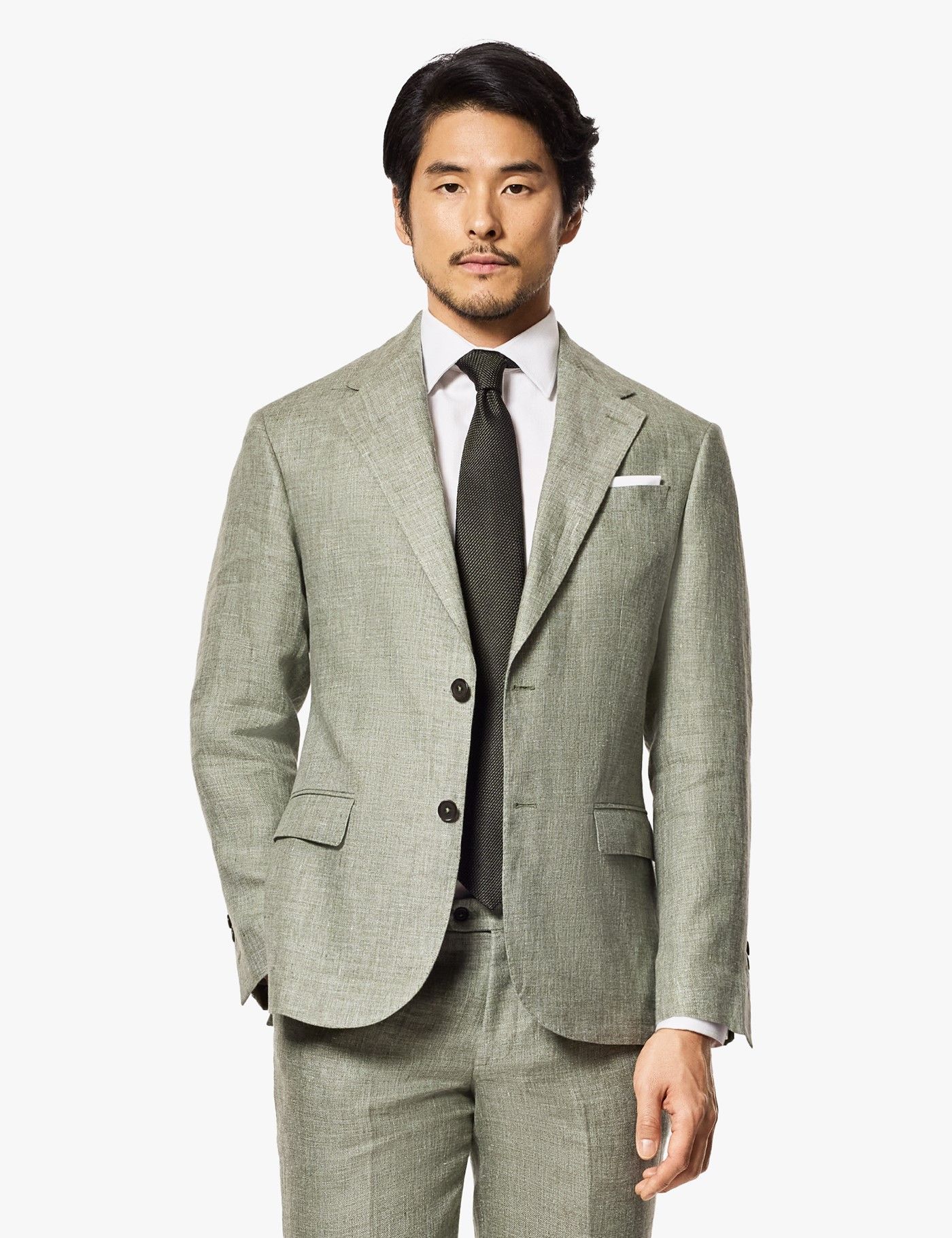 slim fit dress slacks European Linen Suits for Men