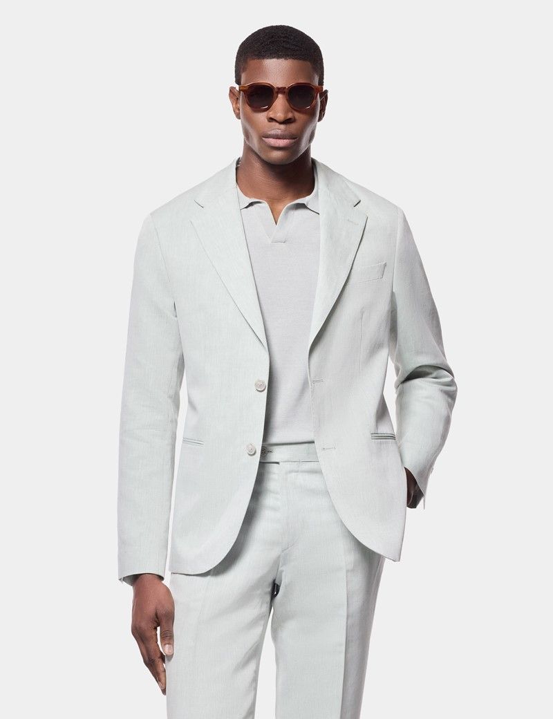 Tailored Fit Light Green 1913 Suit Jacket thumbnail 7
