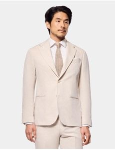 Tailored Fit Beige 1913 Suit Jacket