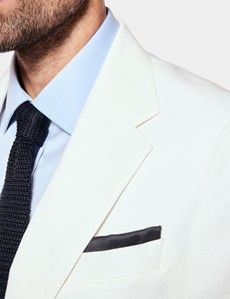 Tailored Fit White 1913 Suit Jacket