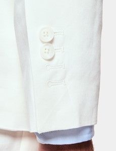 Tailored Fit White 1913 Suit Jacket