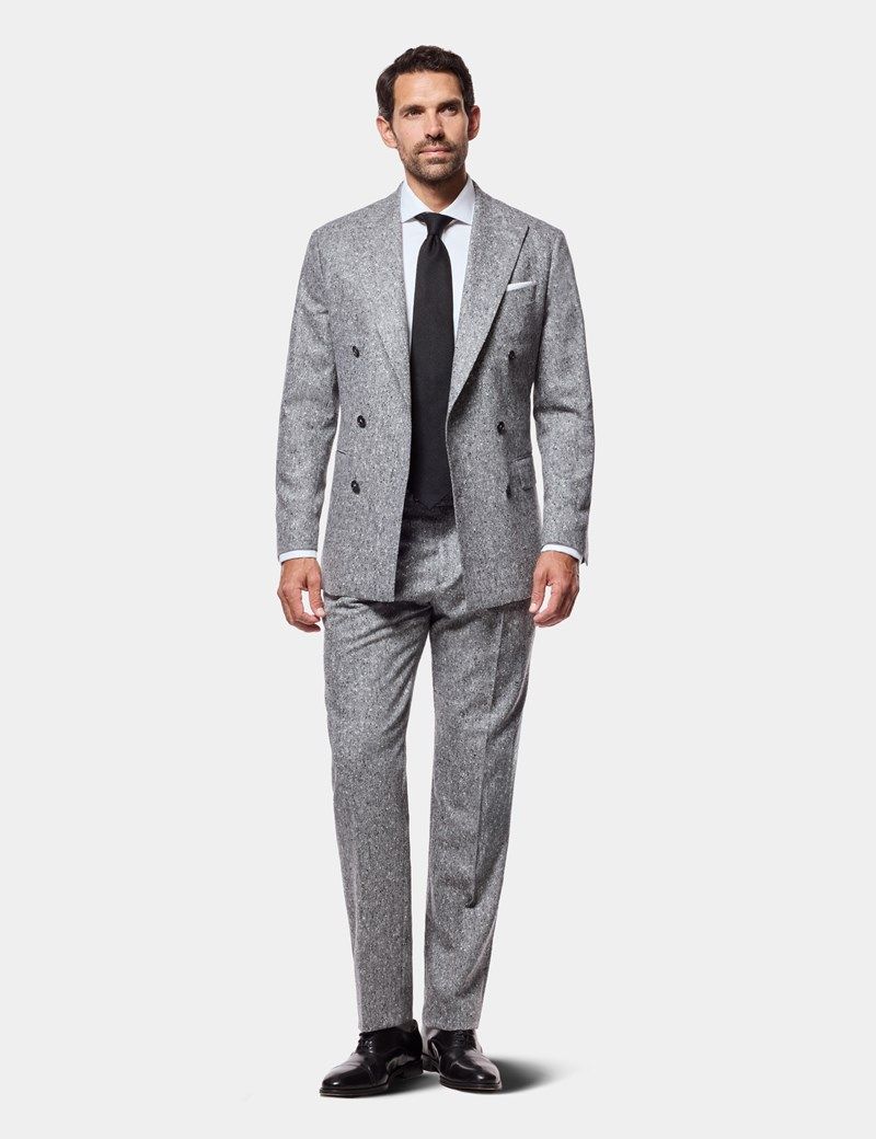 Tailored Fit Black & White Tweed 1913 Suit thumbnail 9