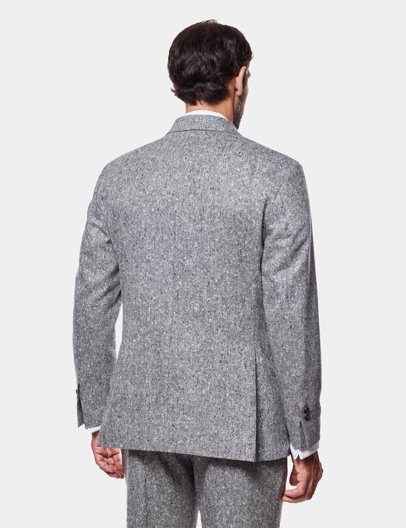 Tailored Fit Black & White Tweed 1913 Suit thumbnail 11