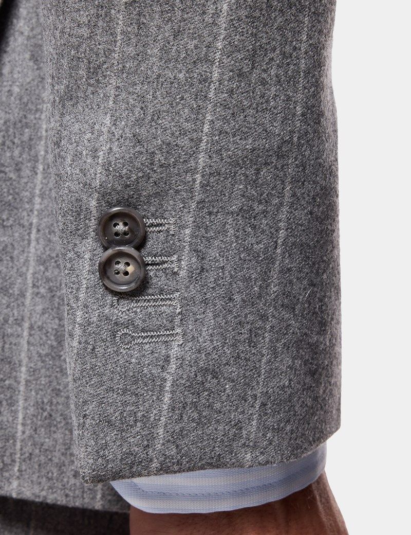 Tailored Fit Grey Stripe 1913 Suit thumbnail 12