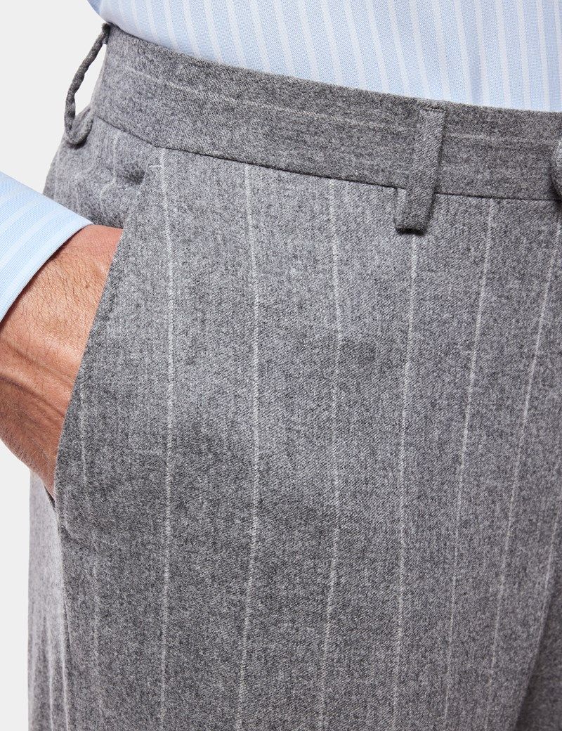 Tailored Fit Grey Stripe 1913 Suit thumbnail 4