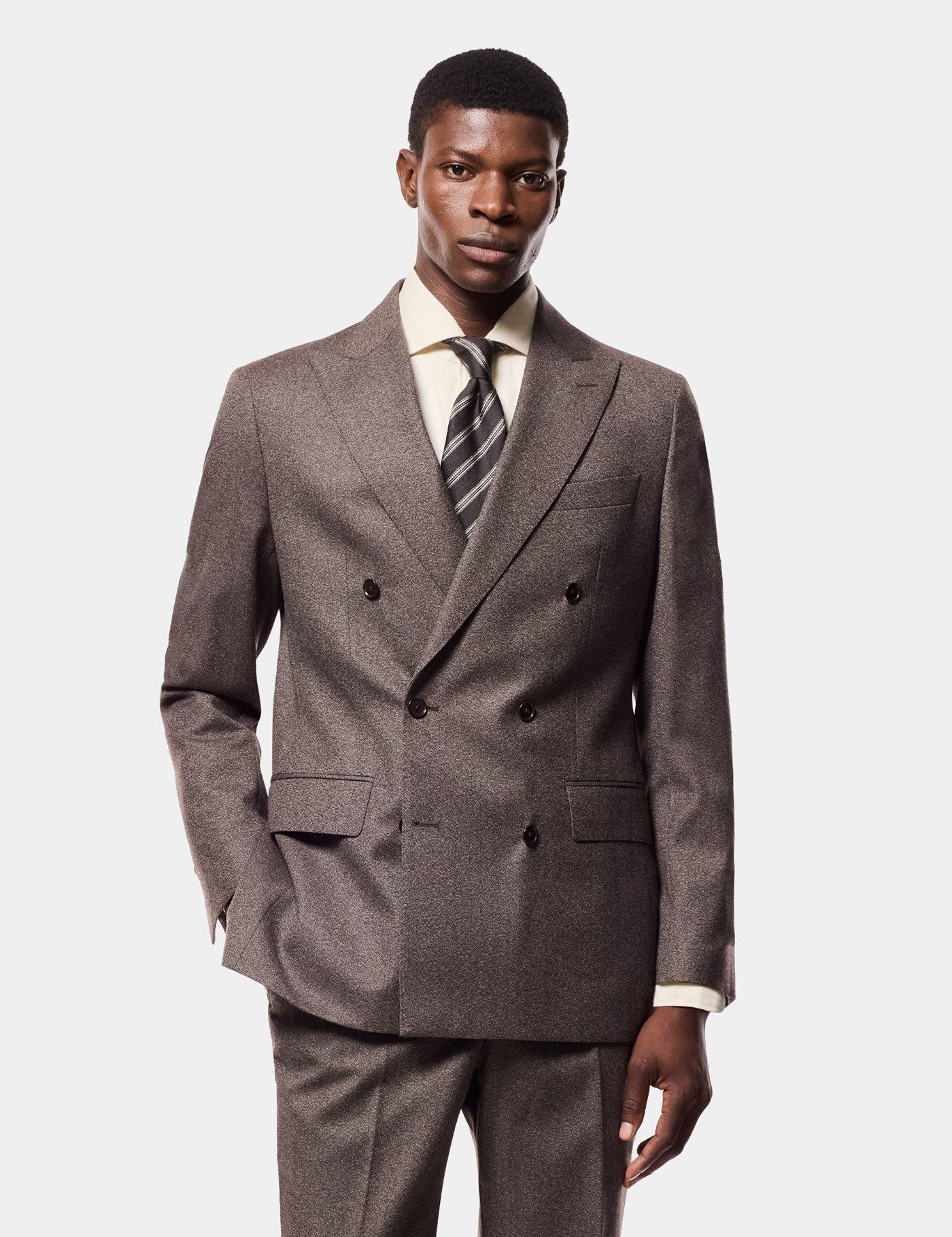 Tailored Fit Brown Mouline 1913 Suit primary image