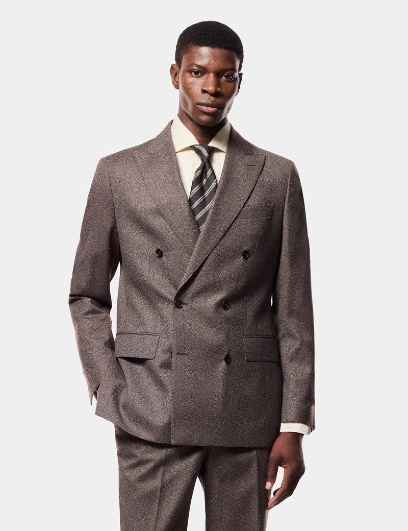 Tailored Fit Brown Mouline 1913 Suit thumbnail 8