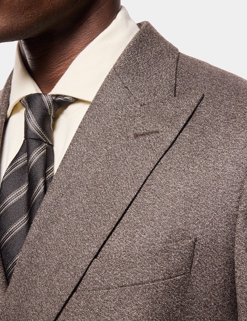 Tailored Fit Brown Mouline 1913 Suit thumbnail 10