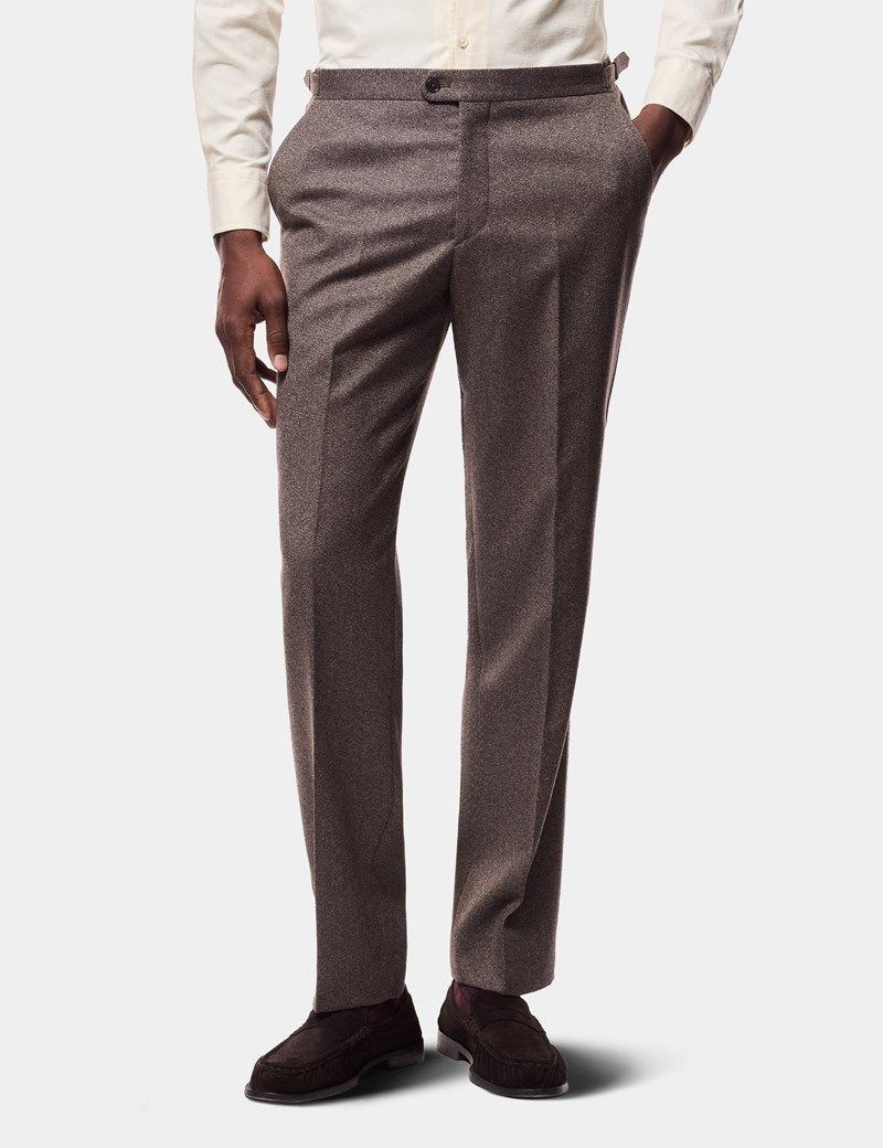 Tailored Fit Brown Mouline 1913 Suit thumbnail 4