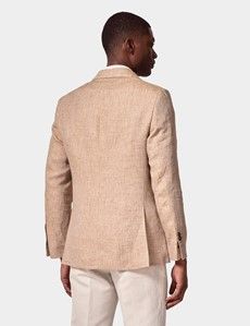 Tailored Fit Sand Herringbone 1913 Suit Jacket-preview4
